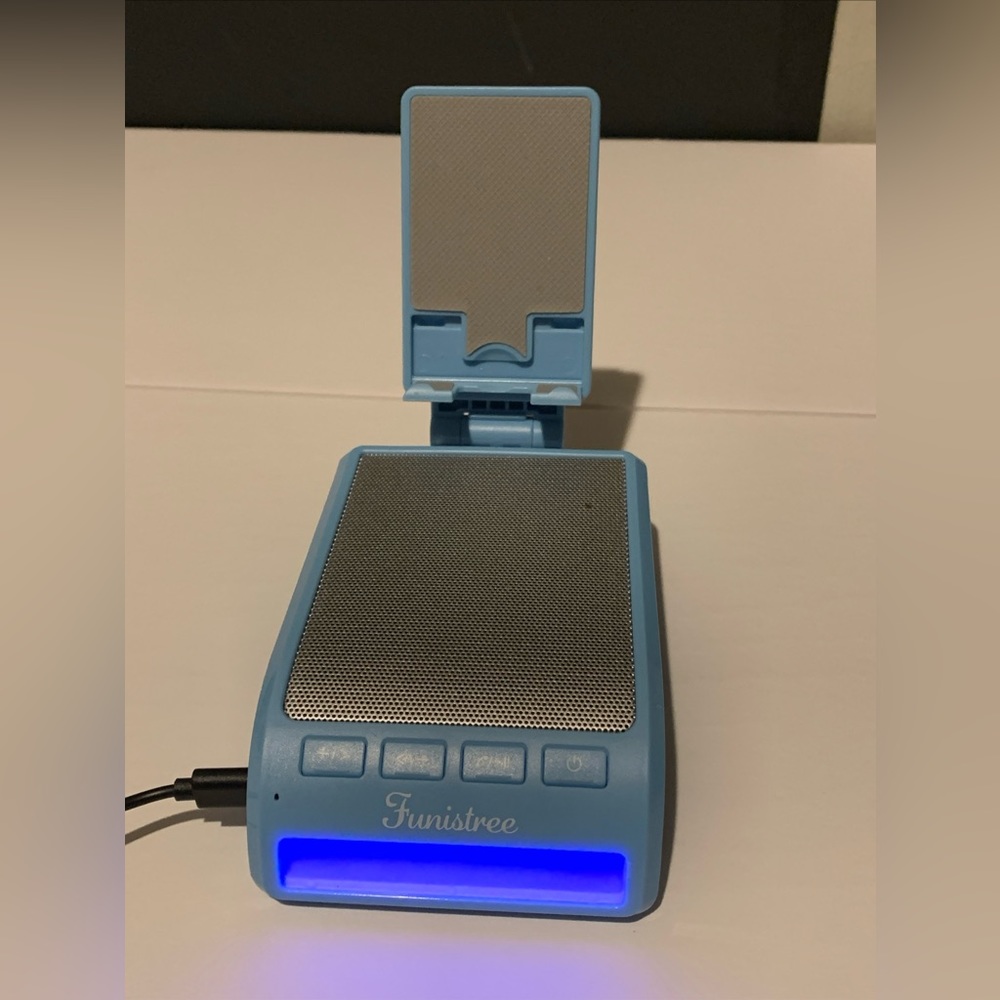 Gifts for Men Women Funistree Cell Phone Stand with Wireless Bluetooth Speaker